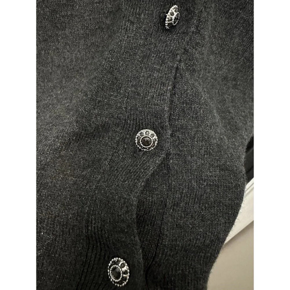 XXL Gray Womens Button Cardigan NWT New York & Co #1163 - Picture 4 of 8